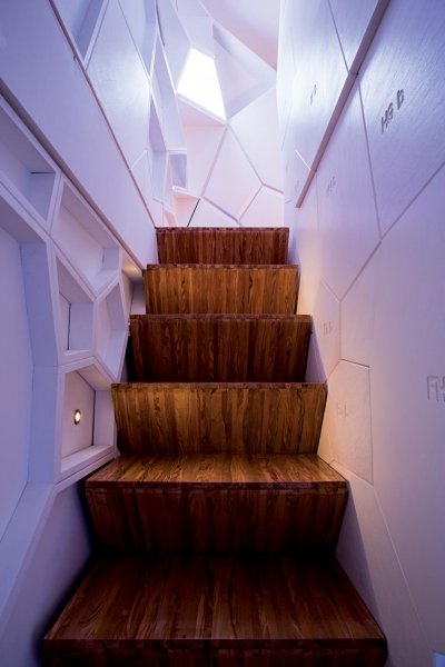 The stairs in "The Infection" in Milan.